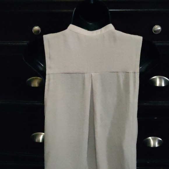 Free People grey surplice sleeveless top w choker - Picture 3 of 7